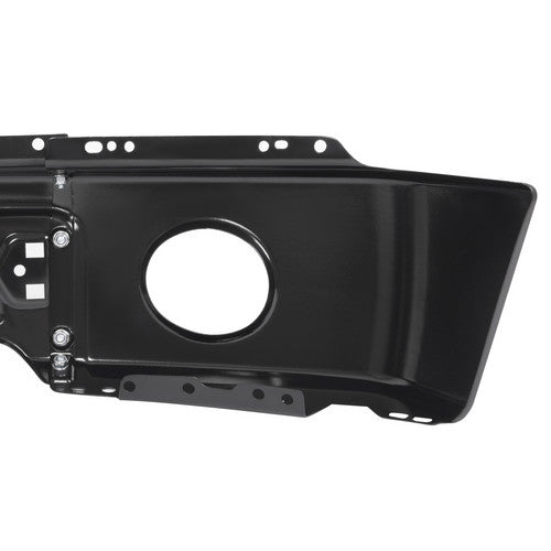 MR.GOP-Front Black Steel Bumper Face Bar For Ford F150 2009-2014 w/ Fog Light Hole