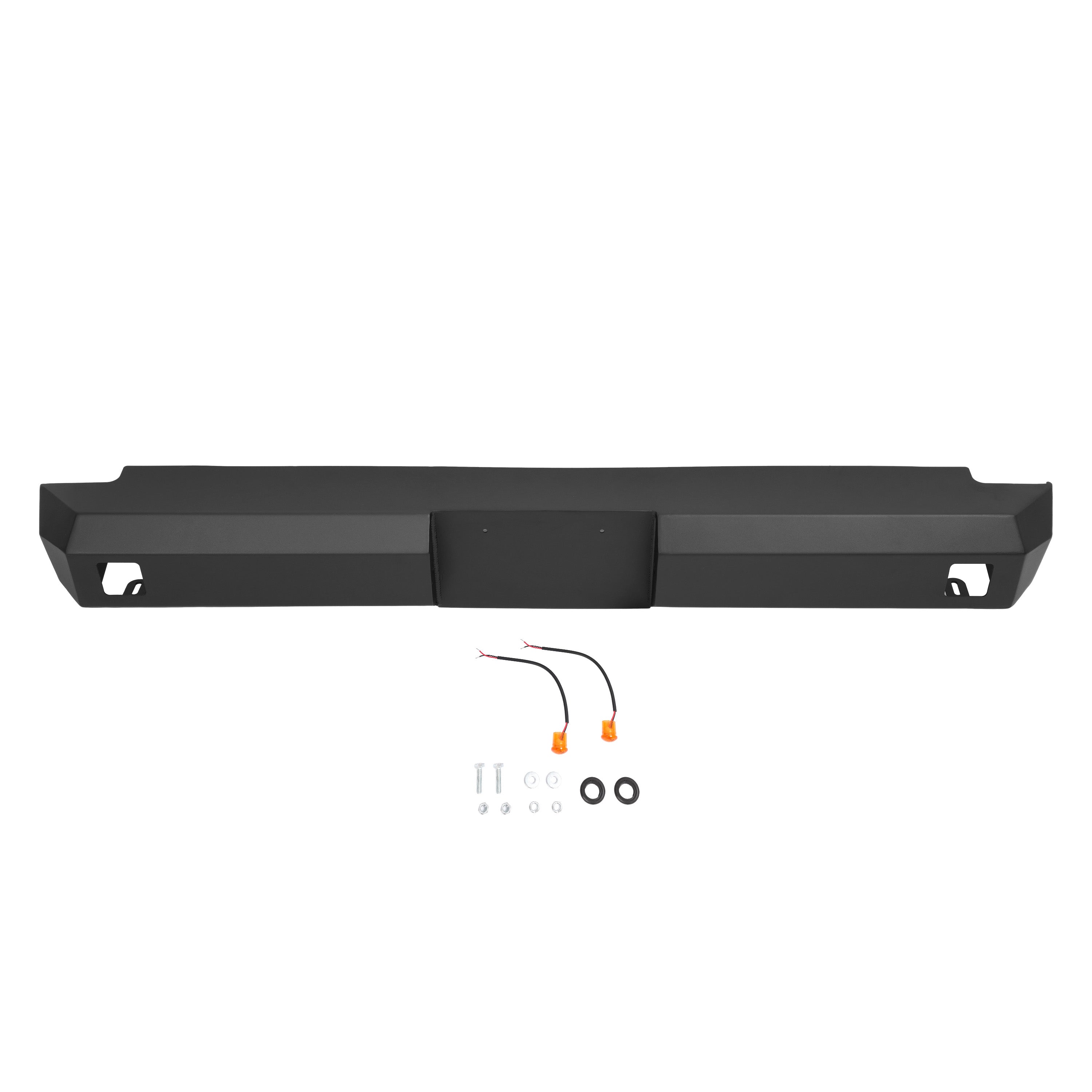 MR.GOP-Rear Bumper Compatible with 1995-2004 Toyota Tacoma 1st Gen Fits 3 inch cube led pods (not included) Steel Powder Coated Black