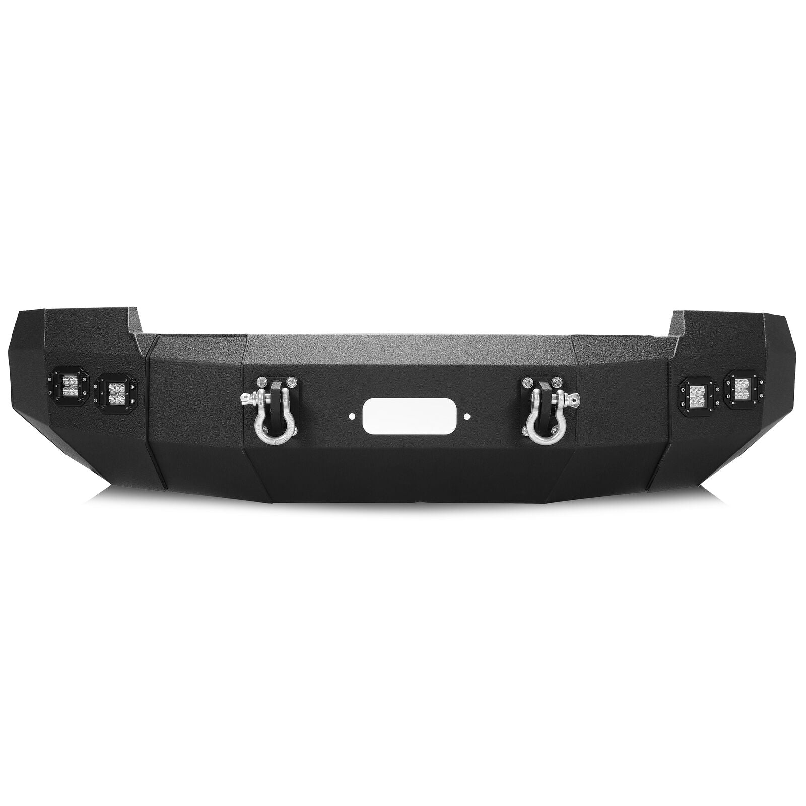 MR.GOP-For 2014-2015 Chevy Chevrolet Silverado 1500 Front Bumper Steel Winch Plate