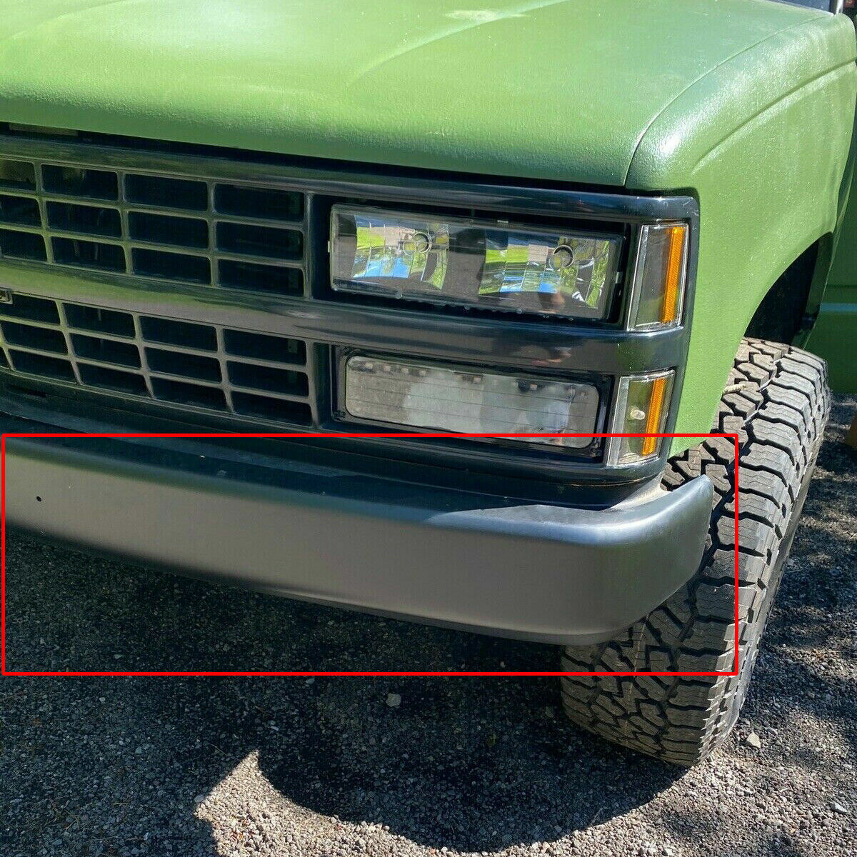 MR.GOP-Primed Steel Front Bumper Face Bar For 1988-1998 Silverado Sierra C1500 K1500