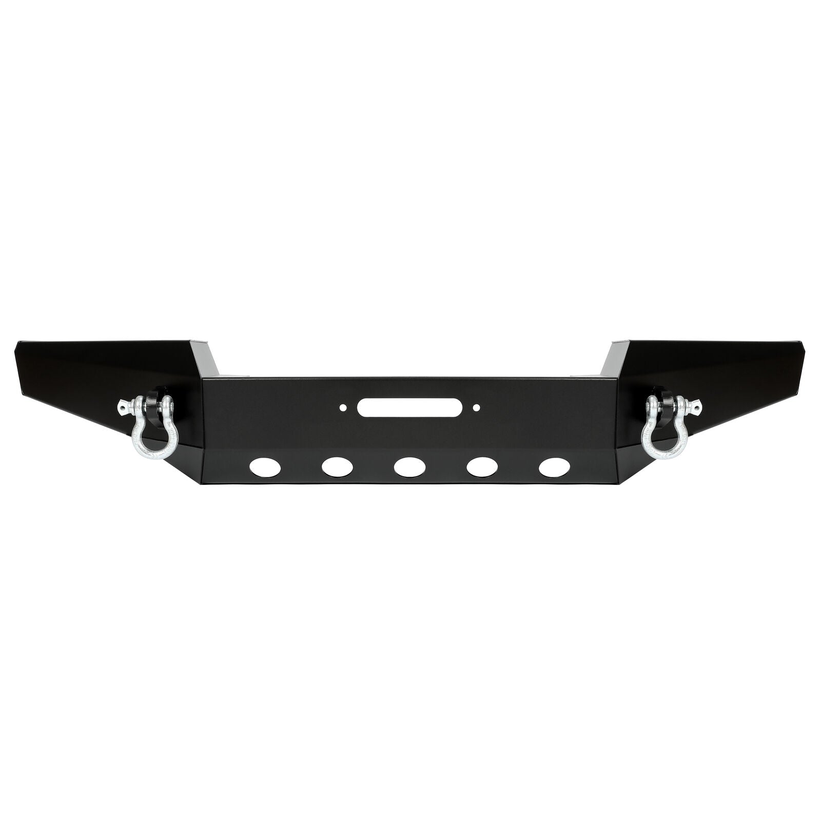 MR.GOP-For 1999-2004 Jeep Grand Cherokee WJ Steel Black Front Bumper w/ D-Rings