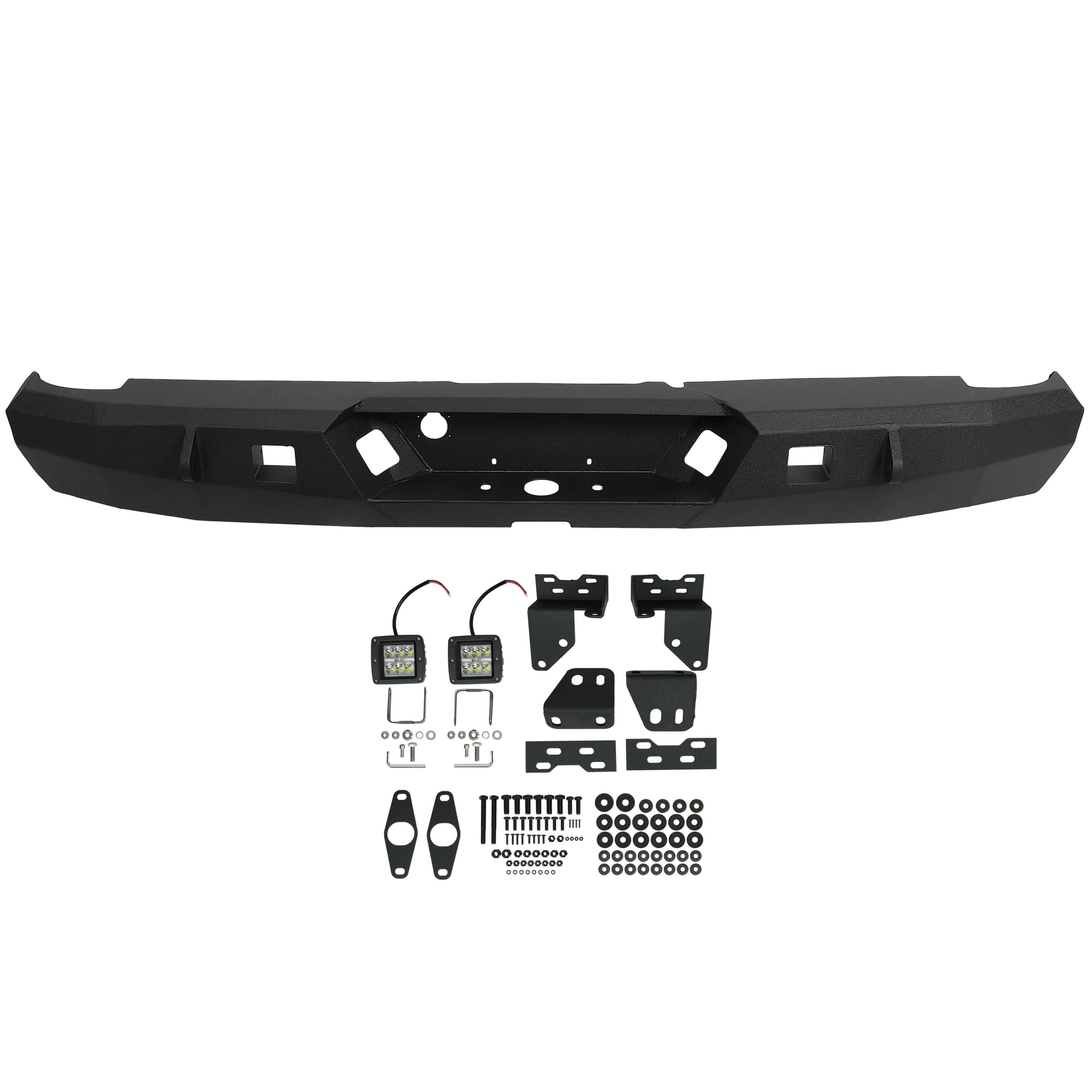 MR.GOP-Rear Bumper for 2003-2009 Dodge Ram 1500 2500 3500